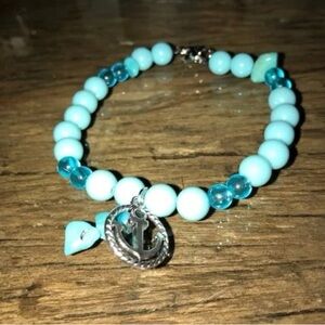 Blue Bracelet & Earring Set